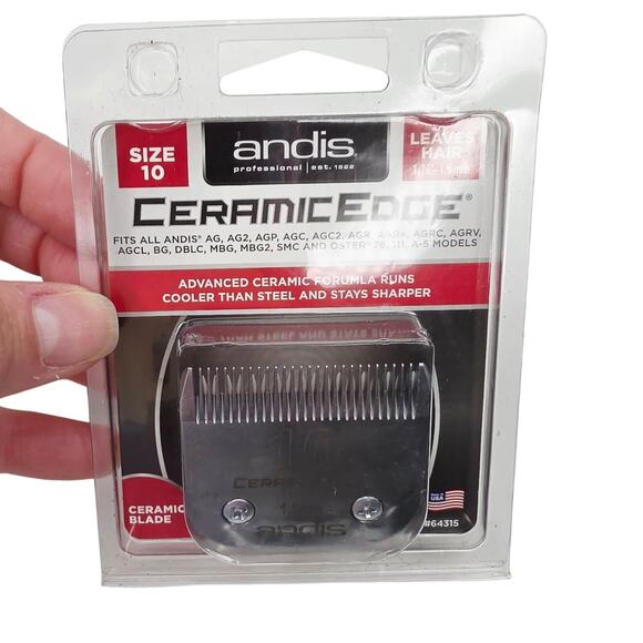 Andis Ceramic Edge Detachable Clipper Blade Size 10  #64315 New In Package - Picture 1 of 7